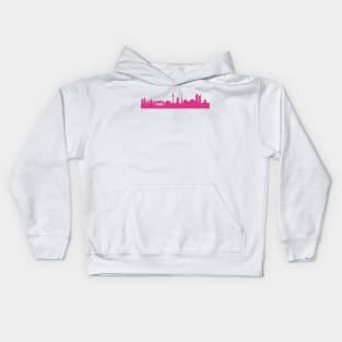 Berlin skyline pink Kids Hoodie